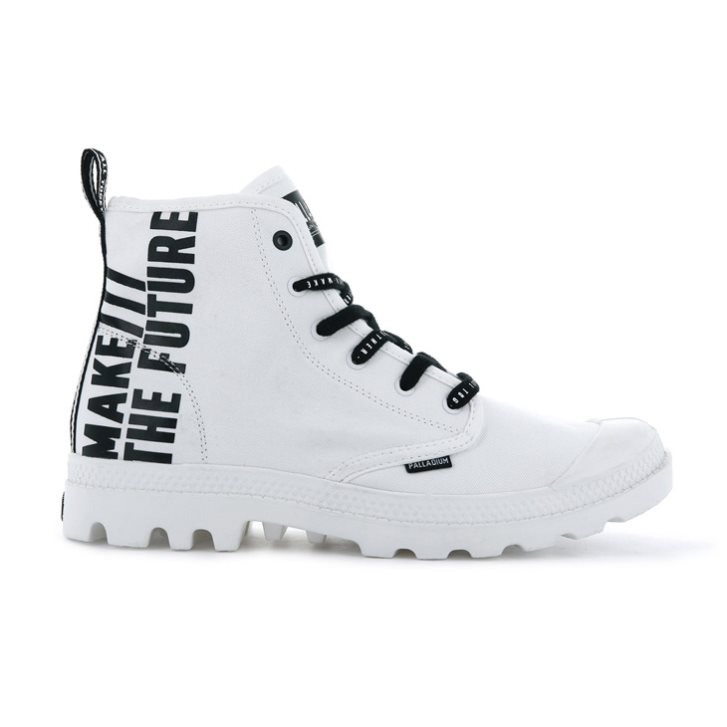 Palladium Pampa Hi Future Men\'s Boots White | UK A214-TSW